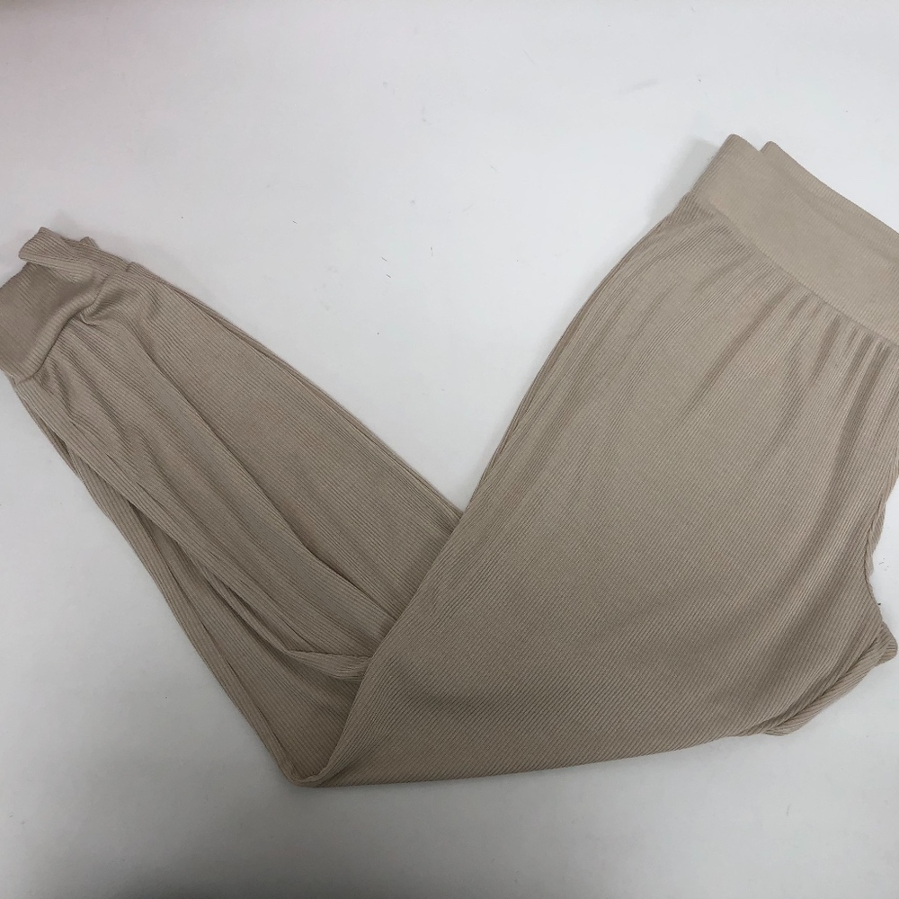 Pink Ribbed Sweatpants - Picture 2 of 3